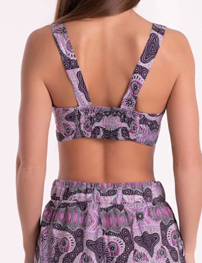 Комплект из вискозы топ и шорты Mia-Mia ALBA 16502, Цвет: cиреневый, Размеры: S, изображение 8