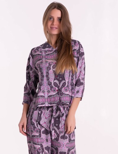 Комплект из вискозы туника и брюки Mia-Mia ALBA 16503, Цвет: cиреневый, Размеры: S, изображение 7