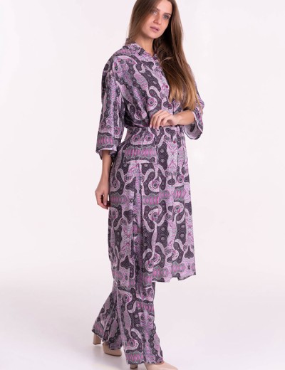 Платье-рубашка из вискозы Mia-Mia ALBA 16509, Цвет: cиреневый, Размеры: S, изображение 5