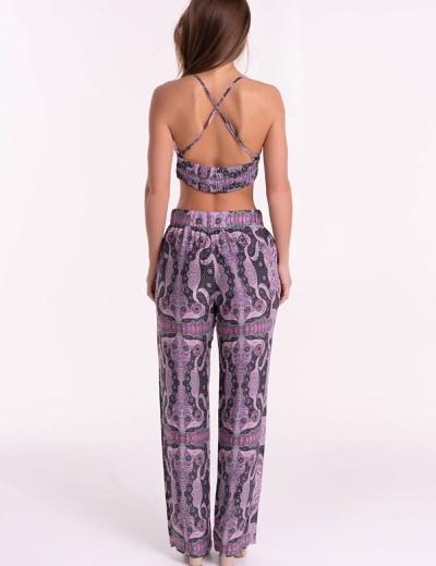Комплект из вискозы топ и брюки Mia-Mia ALBA 16512, Цвет: cиреневый, Размеры: S, изображение 5