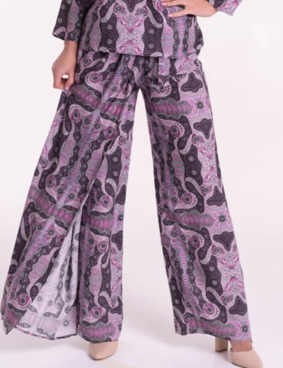 Комплект из вискозы туника и брюки с запахом Mia-Mia ALBA 16517, Цвет: cиреневый, Размеры: S, изображение 5