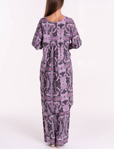 Комплект из вискозы туника и брюки Mia-Mia ALBA 16519, Цвет: cиреневый, Размеры: M, изображение 5