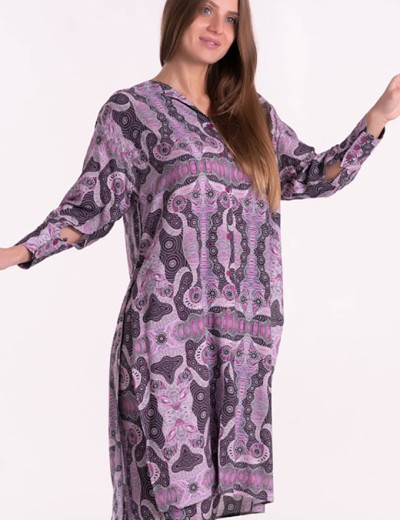 Комплект из вискозы туника и брюки Mia-Mia ALBA 16519, Цвет: cиреневый, Размеры: M, изображение 7