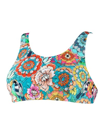 Купальный лиф-топ UNICONF CBB225 V1 GARDEN OF DELIGHTS, Цвет: голубой, Размеры: S, изображение 4