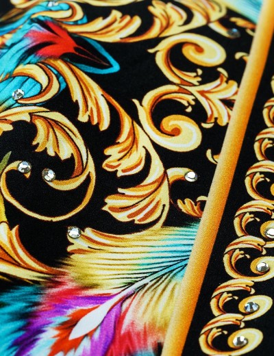 Слитный купальник с кристаллами UNICONF CBI191S V1 CRUISE PARTY, Цвет: черный, Размеры: S, изображение 4