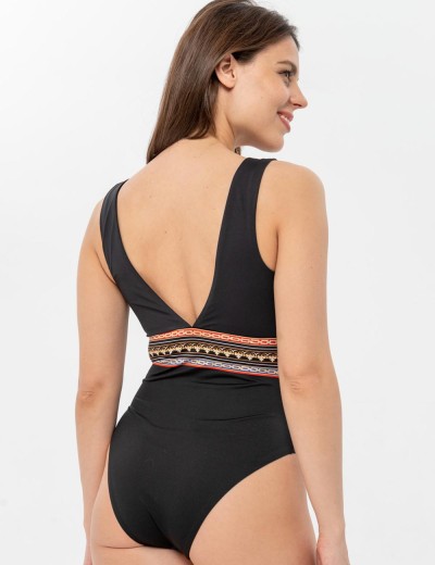 Слитный купальник с ярким принтом UNICONF CBI199 V1 ELEGANT CRUISE, Цвет: черный, Размеры: M, изображение 2