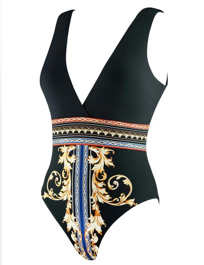 Слитный купальник с ярким принтом UNICONF CBI199 V1 ELEGANT CRUISE, Цвет: черный, Размеры: M, изображение 3