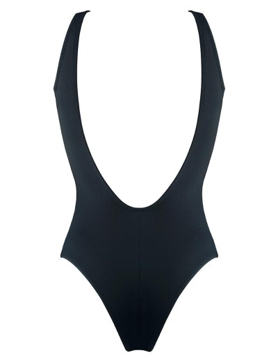 Закрытый купальник с ярким принтом UNICONF CBI201 V1 ELEGANT CRUISE, Цвет: черный, Размеры: S, изображение 4