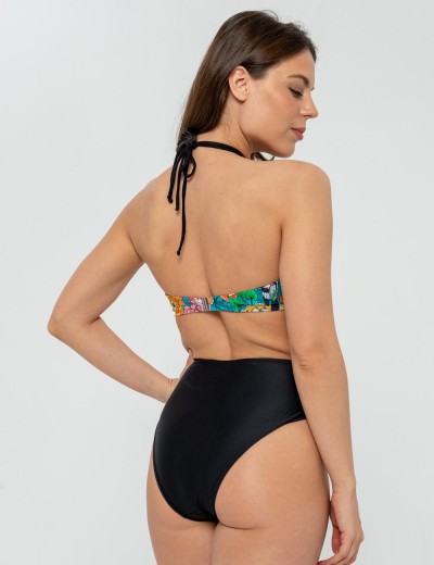 Купальник монокини с цветочным принтом UNICONF CBI226 V1 GARDEN OF DELIGHTS, Цвет: черный, Размеры: M, изображение 3