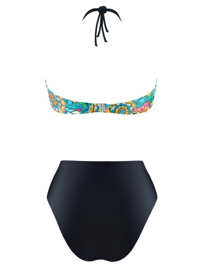 Купальник монокини с цветочным принтом UNICONF CBI226 V1 GARDEN OF DELIGHTS, Цвет: черный, Размеры: M, изображение 5