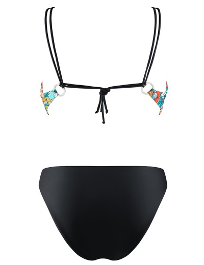 Купальник монокини с цветочным принтом UNICONF CBI227 V1 GARDEN OF DELIGHTS, Цвет: голубой/черный, Размеры: S, изображение 5