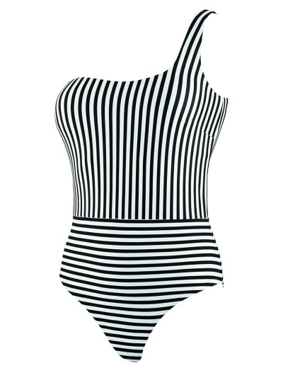Полосатый слитный купальник UNICONF CBI235 V1 SPICY STRIPES, Цвет: черно-белый, Размеры: L, изображение 3