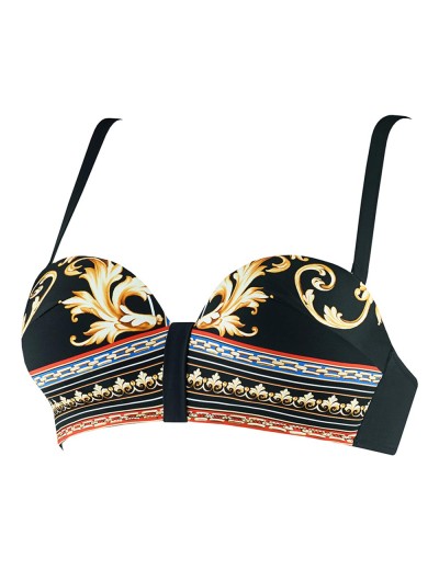 Купальный бюст с пуш-ап UNICONF CBS194 V1 ELEGANT CRUISE, Цвет: черный, Размеры: 70B, изображение 4