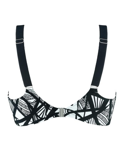 Черно-белый купальный лиф UNICONF CBS208 V1 GRAPHICAL MOOD, Цвет: черно-белый, Размеры: 95C, изображение 5