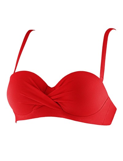 Красный купальный бюст-бандо UNICONF CBS242 ROS SPIRIT OF COLOURS, Цвет: красный, Размеры: 70B, изображение 4