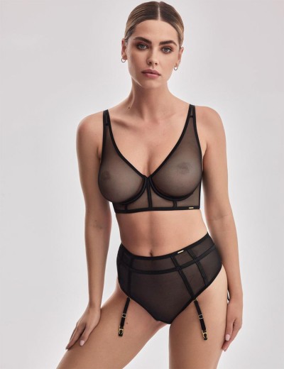 Бюстгальтер сеточка Alles SONO M черный, Цвет: черный, Размеры: 70E, изображение 5