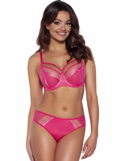 Мягкий бюстгальтер с декоративными бретелями Ava PROTEA 1923 M коралл, Цвет: коралл, Размеры: 70F, изображение 2