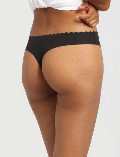 Трусы стринги в наборе (2 шт) хлопок Dim BODY TOUCH Cotton 0A6M черный и белый, Цвет: черный/белый, Размеры: XXS/XS, изображение 2