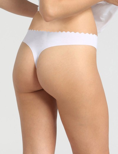 Трусы стринги в наборе (2 шт) хлопок Dim BODY TOUCH Cotton 0A6M телесный и белый, Цвет: телесный/белый, Размеры: XXS/XS, изображение 3