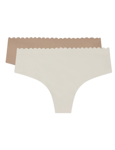 Набор трусиков стрингов Dim BODY TOUCH Microfiber 05DS (2 шт) перламутровый и телесный, Цвет: перламутровый/телесн, Размеры: L/XL, изображение 3