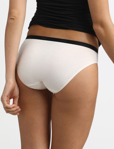 Набор хлопковых трусиков Dim LES POCKETS COTON 4C17 с черным бантом - 3 штуки, Цвет: с черным бантом, Размеры: L/XL, изображение 6