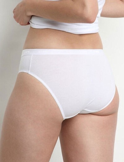 Набор трусиков из хлопка Dim COTTON BIO 4D97 белый, Цвет: белый, Размеры: XXS/XS, изображение 2