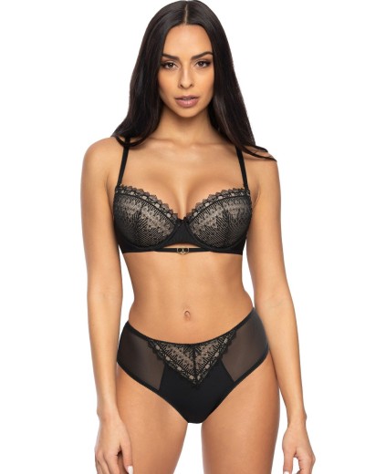 Трусы слипы MAT MARION bezowo-czarny F-3539-5, Цвет: черный, Размеры: S, изображение 3