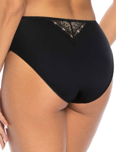 Трусы слипы высокие MAT MARION bezowo-czarny F-3539-51, Цвет: синий с бежевым, Размеры: S, изображение 2