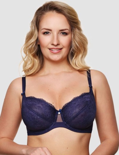 Бюстгальтер мягкий Senselle PLATINUM 11002 / 11012 темно-синий, Цвет: темно-синий, Размеры: 80B, изображение 3