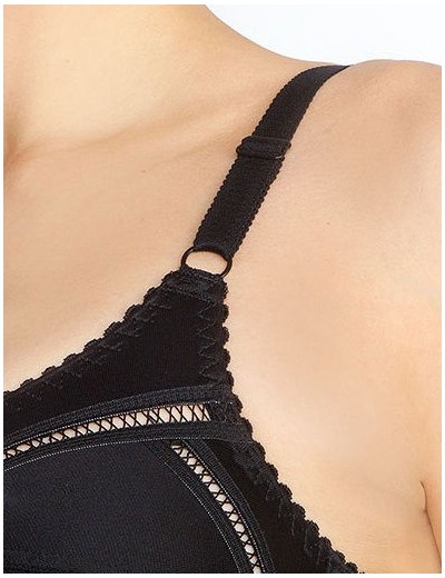 Мягкий бюстгальтер без косточек Senselle VINTAGE 11007 черный, Цвет: черный, Размеры: 80D, изображение 4