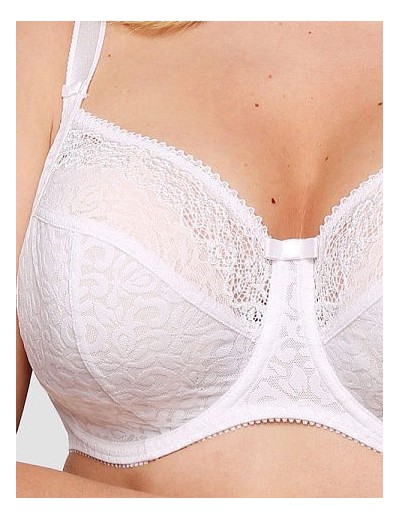 Кружевной мягкий бюстгальтер Senselle KARMEN 12002 белый, Цвет: белый, Размеры: 100F, изображение 3 Кружевной мягкий бюстгальтер Senselle KARMEN 12002 белый, Цвет: белый, Размеры: 100F, изображение 3