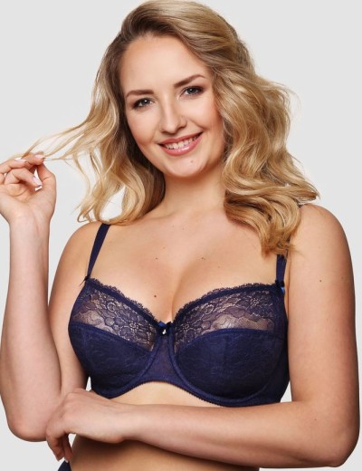 Бюстгальтер полумягкий Senselle PLATINUM 11001 темно-синий, Цвет: темно-синий, Размеры: 75F, изображение 3