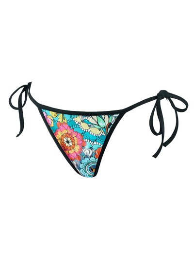 Плавки мини с завязками по бокам UNICONF CBC221 V1 GARDEN OF DELIGHTS, Цвет: голубой, Размеры: M, изображение 4