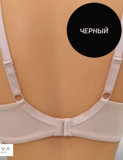 Бюстгальтер гладкий формованный VOVA VICTORIA V86224 черный, Цвет: черный, Размеры: 75C, изображение 2