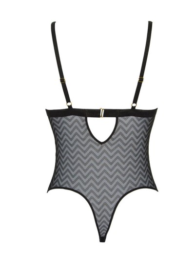 Полупрозрачное боди стринг Alles SONO M/BF BODY черный, Цвет: черный, Размеры: S, изображение 7