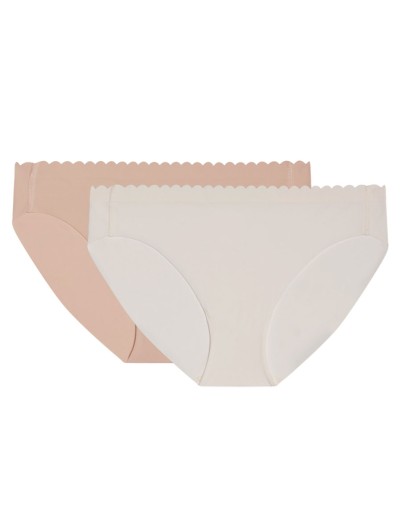 Набор трусиков Dim BODY TOUCH 04NO (2 шт) перламутровый и телесный, Цвет: перламутровый/телесный, Размеры: L/XL, изображение 3