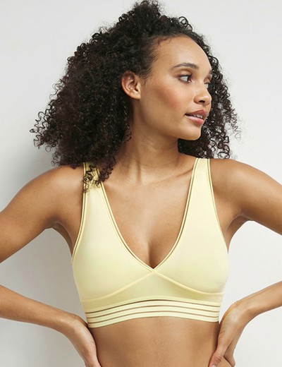 Эластичный бюстгальтер без застежки Dim OH MY DIM’s 0ASH желтый, Цвет: желтый, Размеры: S, изображение 3