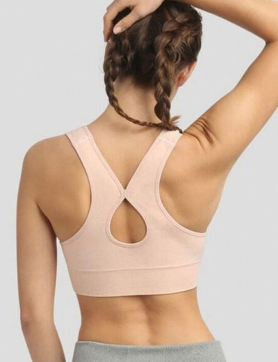 Спортивный бюстгальтер без застежки Dim SPORT 0BV8 розовый миндаль, Цвет: розовый миндаль, Размеры: XL, изображение 2