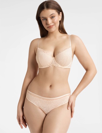 Кружевные трусики бразилиана Esotiq THIA 40163 телесный, Цвет: телесный, Размеры: M, изображение 3