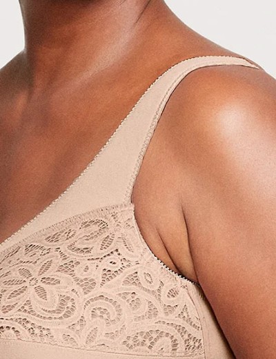 Хлопковый бюстгальтер без косточек Glamorise GI1001 кофе, Цвет: кофе, Размеры: 80C, изображение 5