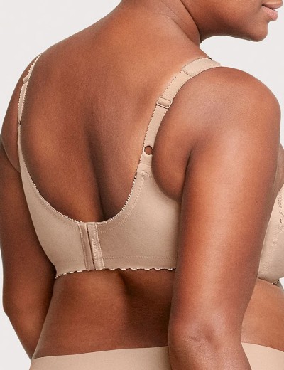 Хлопковый бюстгальтер без косточек Glamorise GI1001 кофе, Цвет: кофе, Размеры: 80C, изображение 2