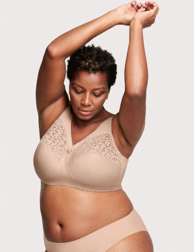 Хлопковый бюстгальтер без косточек Glamorise GI1001 кофе, Цвет: кофе, Размеры: 80C, изображение 8