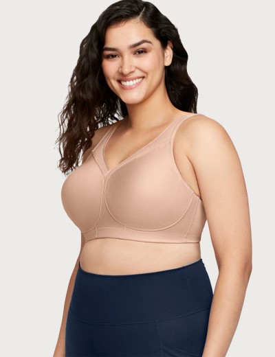 Спортивный бюстгальтер Glamorise GI1006 кофе, Цвет: кофе, Размеры: 90D, изображение 4