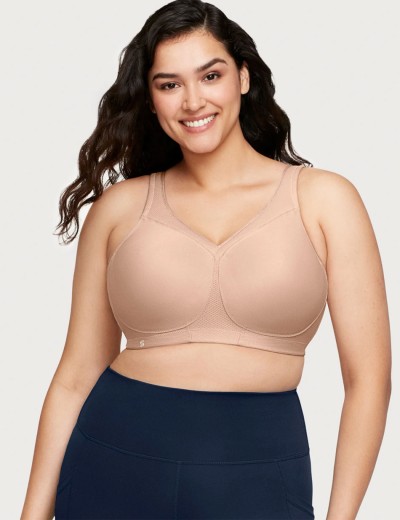 Спортивный бюстгальтер Glamorise GI1006 кофе, Цвет: кофе, Размеры: 90D, изображение 8