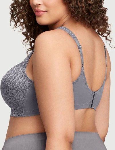 Комфортный бюстгальтер Glamorise GI1064 серый, Цвет: серый, Размеры: 90D, изображение 2 Комфортный бюстгальтер Glamorise GI1064 серый, Цвет: серый, Размеры: 90D, изображение 2