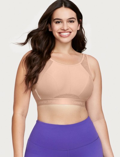 Бюстгальтер спортивный Glamorise GI1068 кофе, Цвет: кофе, Размеры: 100D, изображение 3 Бюстгальтер спортивный Glamorise GI1068 кофе, Цвет: кофе, Размеры: 100D, изображение 3