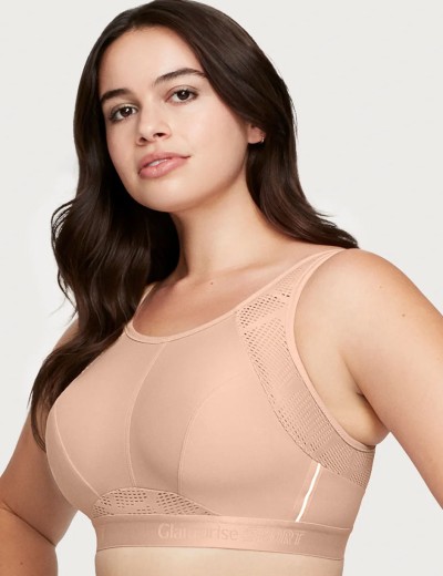 Бюстгальтер спортивный Glamorise GI1068 кофе, Цвет: кофе, Размеры: 100D, изображение 4 Бюстгальтер спортивный Glamorise GI1068 кофе, Цвет: кофе, Размеры: 100D, изображение 4