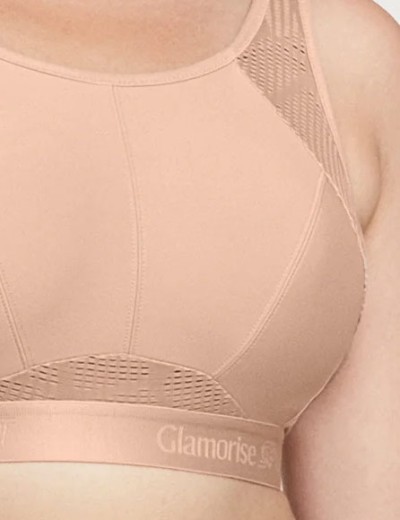 Бюстгальтер спортивный Glamorise GI1068 кофе, Цвет: кофе, Размеры: 100D, изображение 6 Бюстгальтер спортивный Glamorise GI1068 кофе, Цвет: кофе, Размеры: 100D, изображение 6