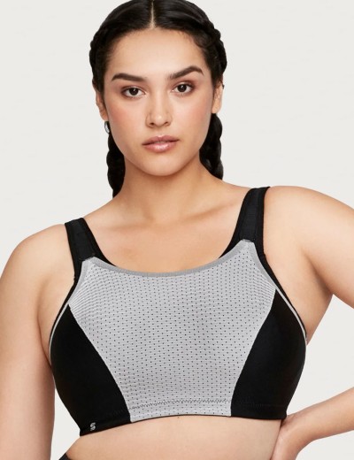 Бюстгальтер для спорта Glamorise GI1166 черный, Цвет: черный, Размеры: 85D, изображение 3