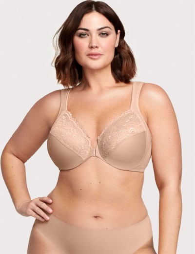 Бюстгальтер с застежкой спереди Glamorise GI1245 кофе, Цвет: кофе, Размеры: 85F, изображение 6